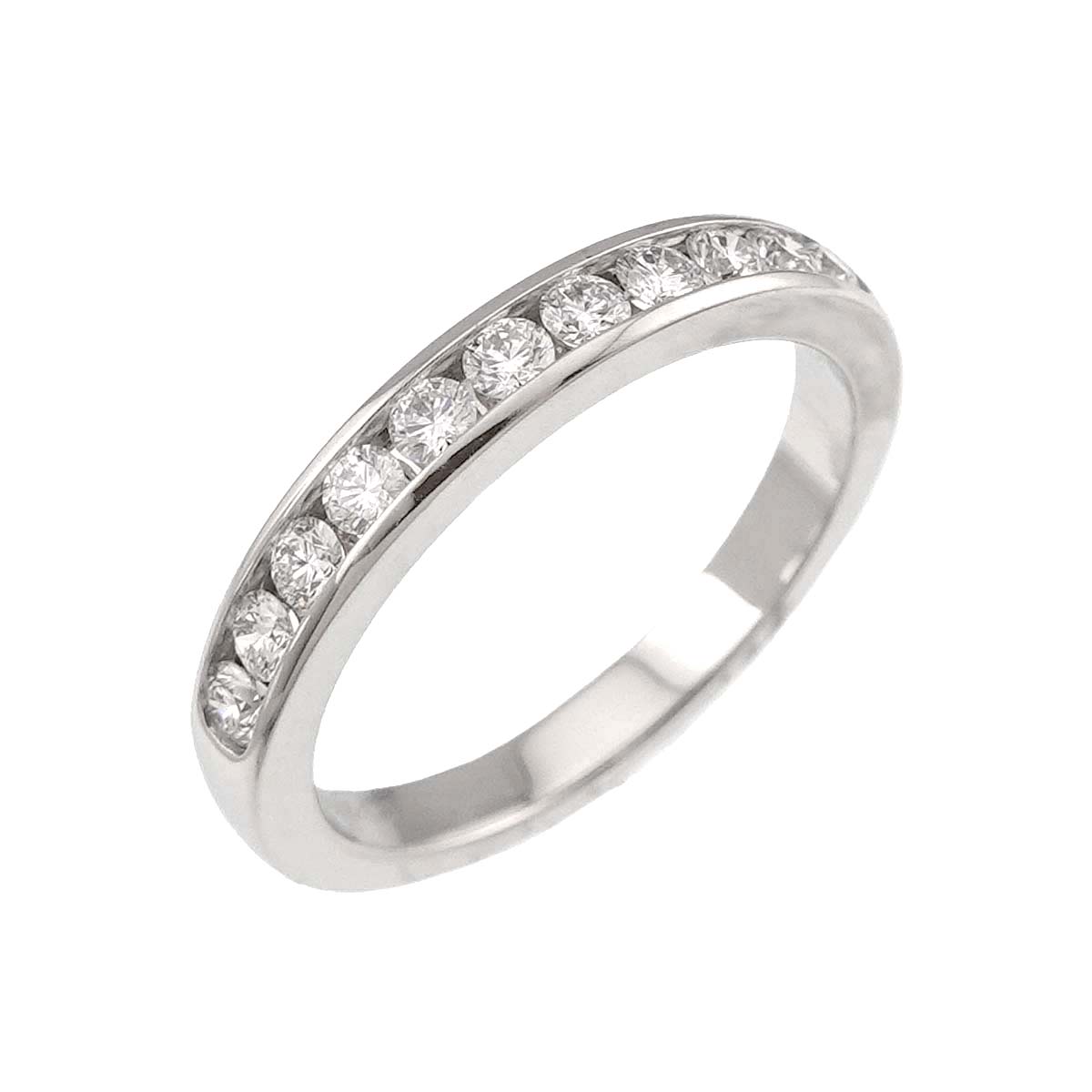 Half Diamond Band Ring Pt Platinum size6-6.25(US)