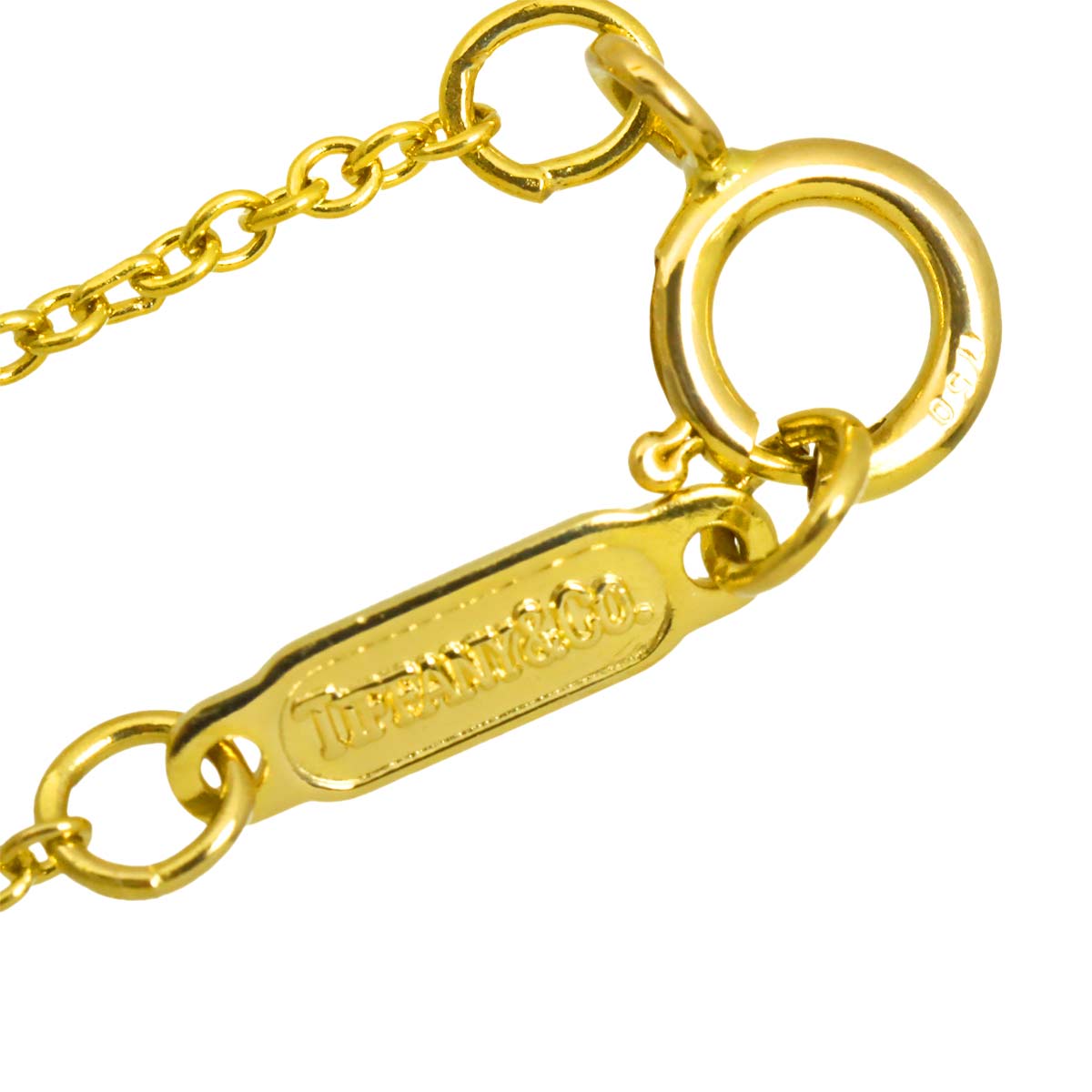 Pave Heart Diamond Necklace 18K Yellow Gold 750