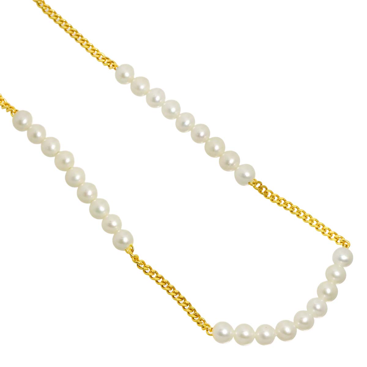 Freshwater cultured pearl Necklace 18K YG 750