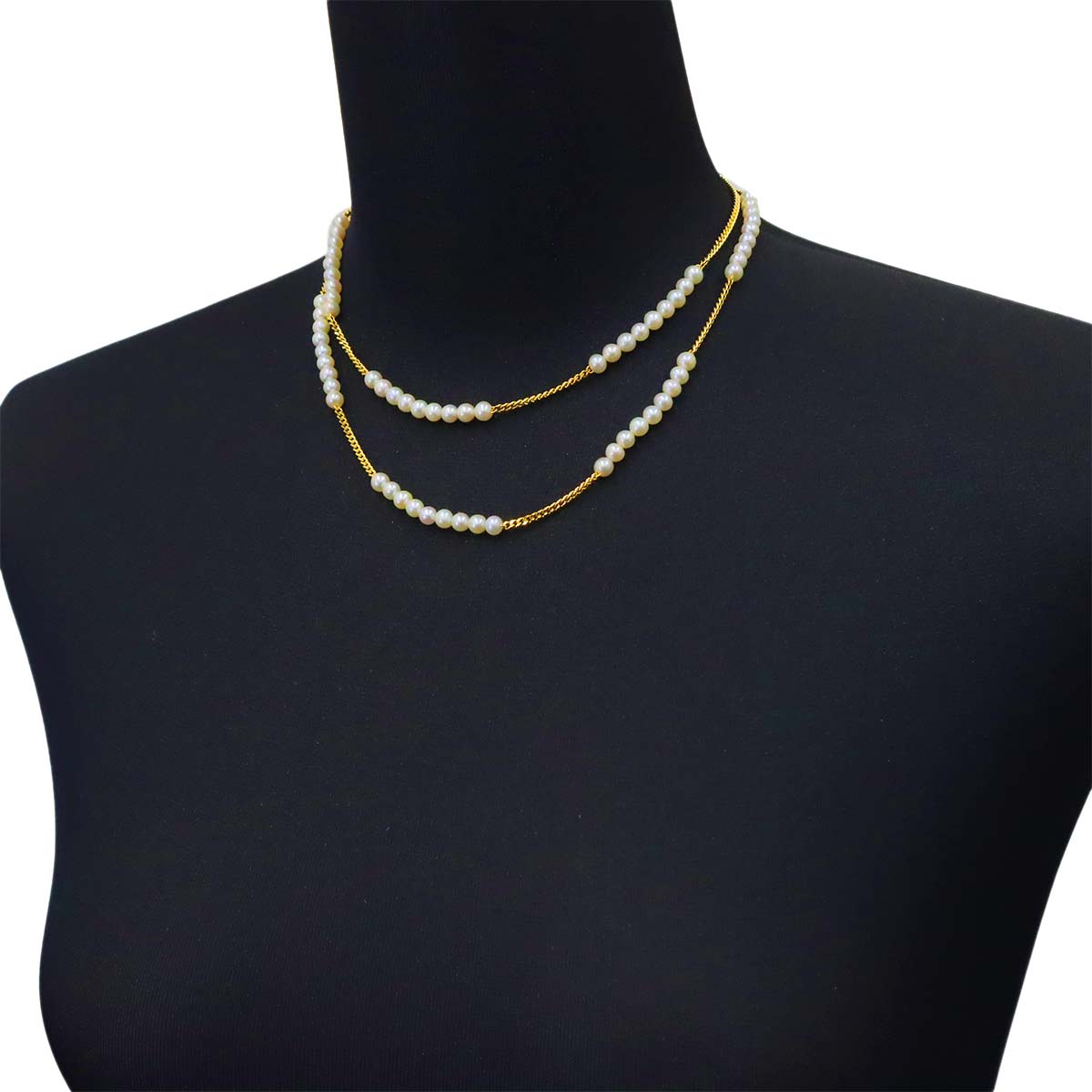 Freshwater cultured pearl Necklace 18K YG 750