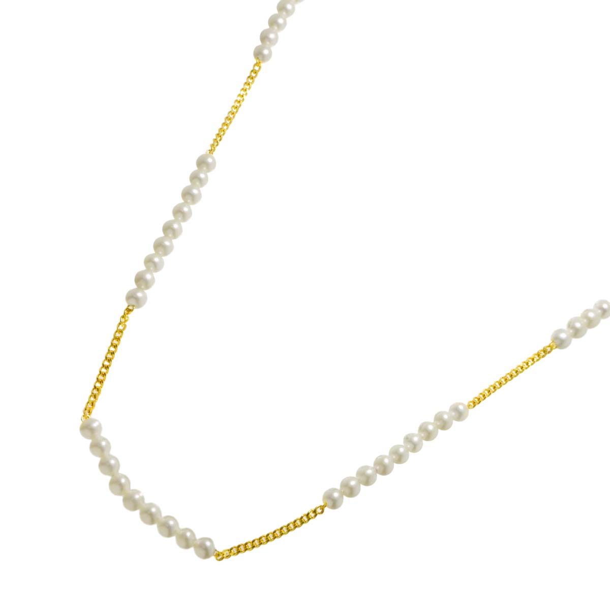 Freshwater cultured pearl Necklace 18K YG 750