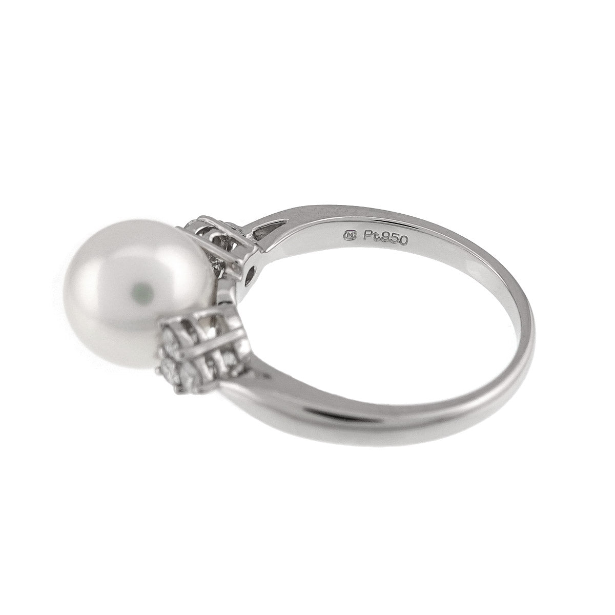 Akoya Pearl 8.5mm Ring Platinum size5.5-5.75(US)