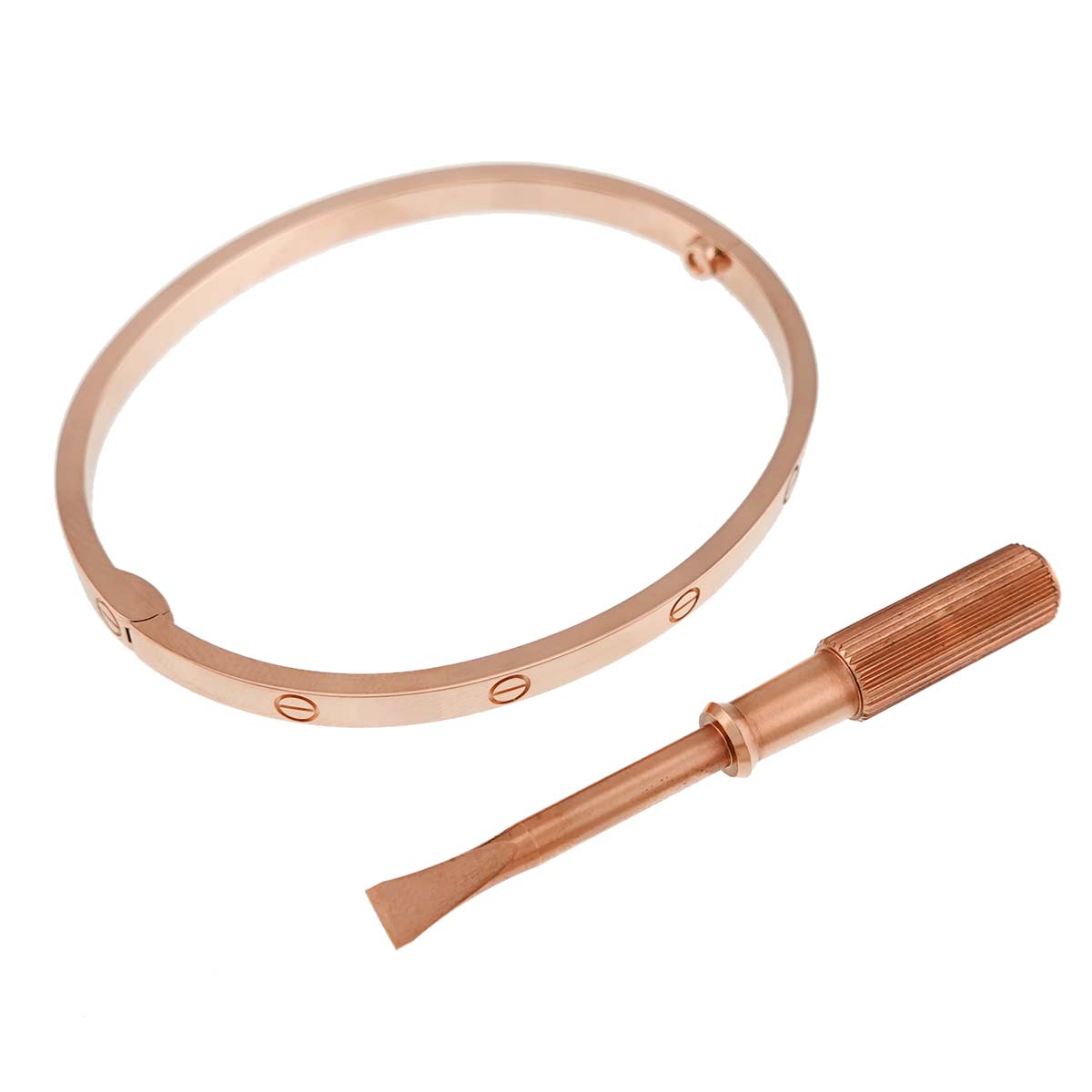 Love Bracelet SM Bangle 18K Pink Gold 750 Size16