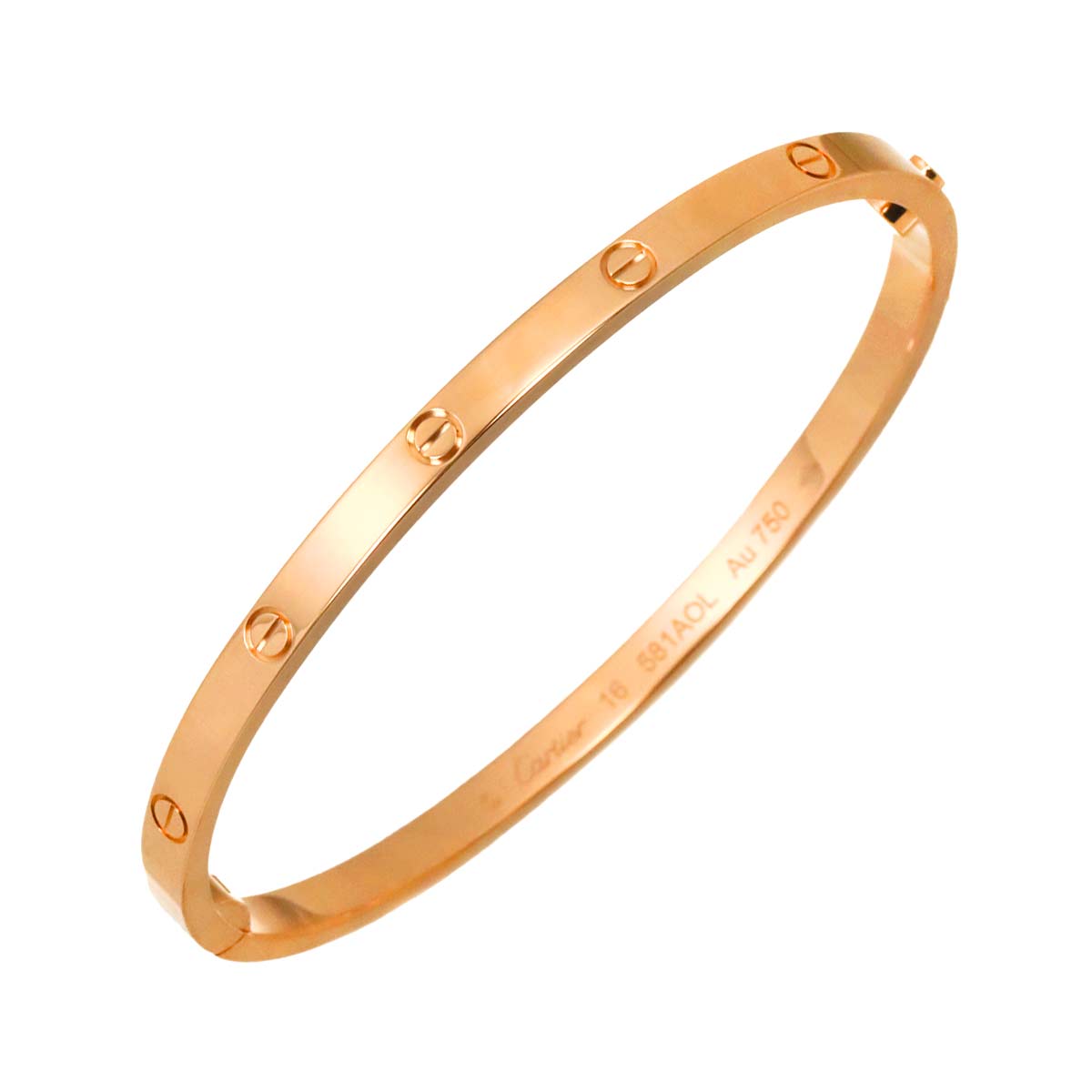 Love Bracelet SM Bangle 18K Pink Gold 750 Size16