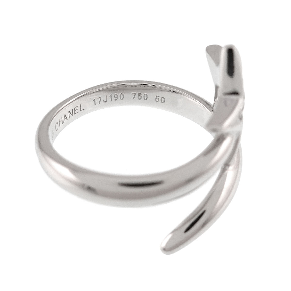 Comet Diamond Ring 18K White Gold 750 size50 5.25(US)