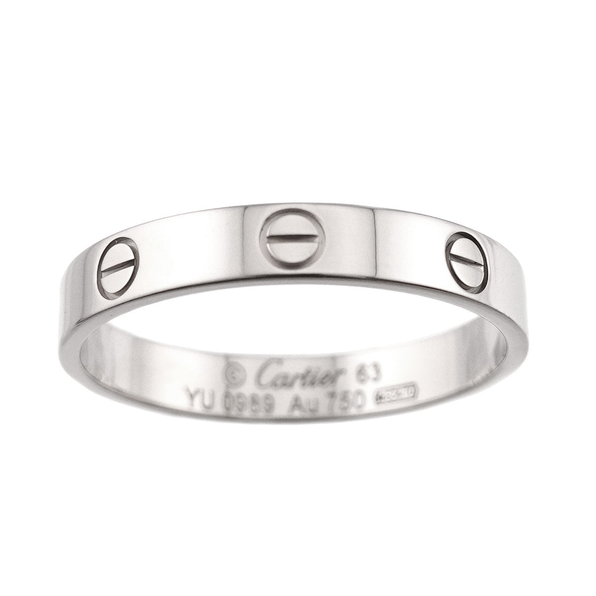 Mini Love Ring 18K White Gold 750 size63 10-10.25(US)