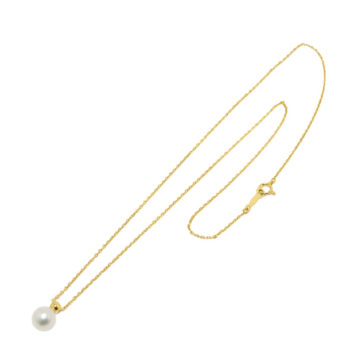 Akoya Pearl 7.3mm Necklace 18K YG 750