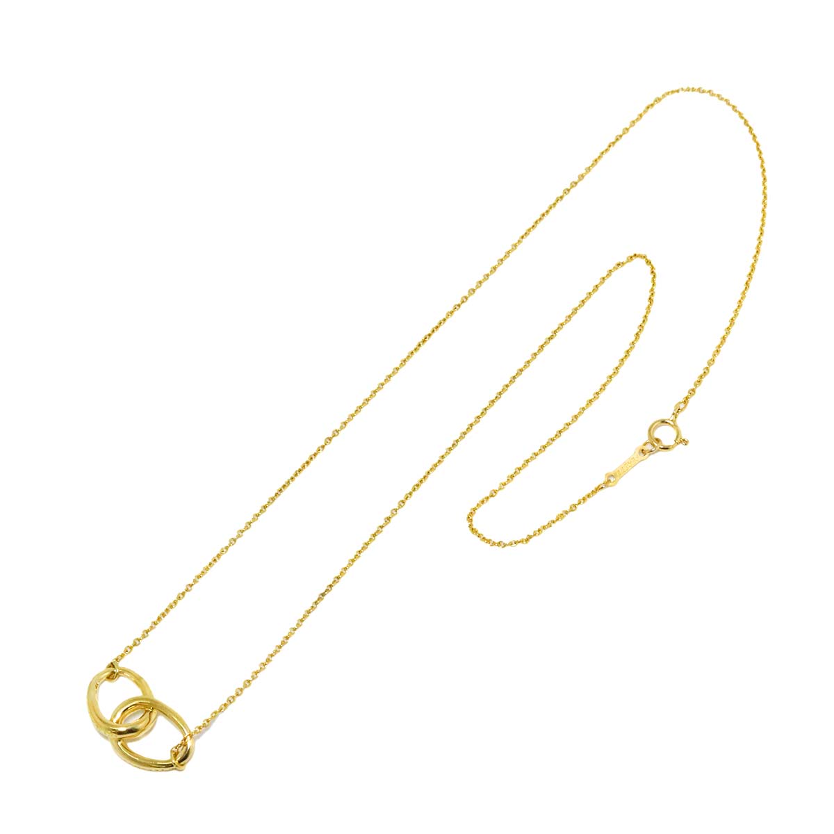 Double Loop Necklace 18K Yellow Gold 750