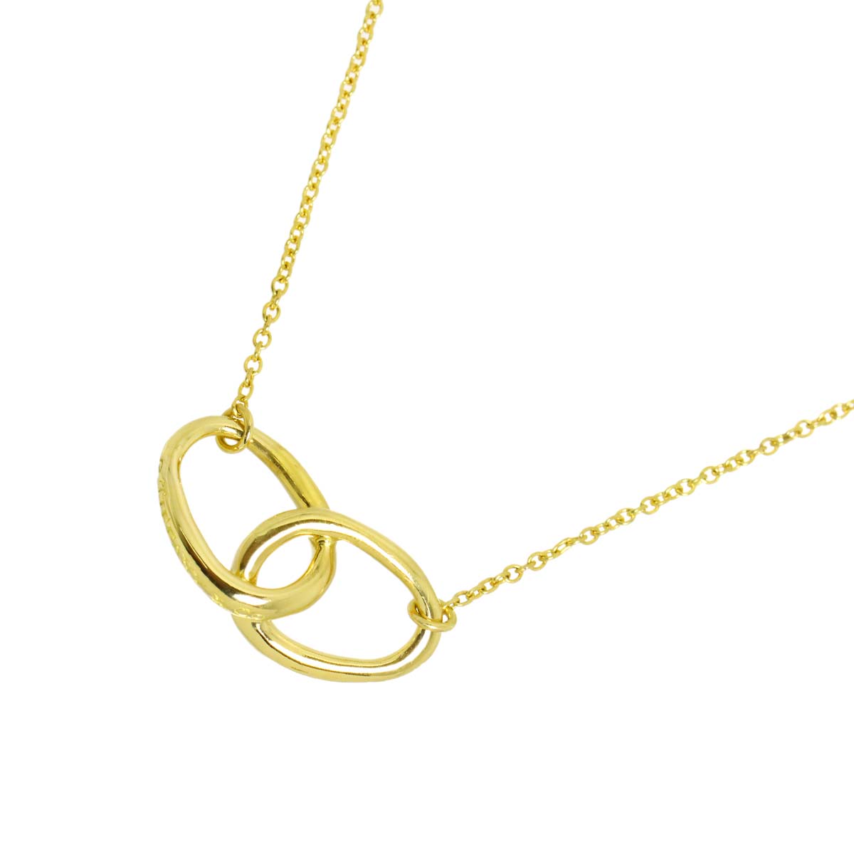Double Loop Necklace 18K Yellow Gold 750