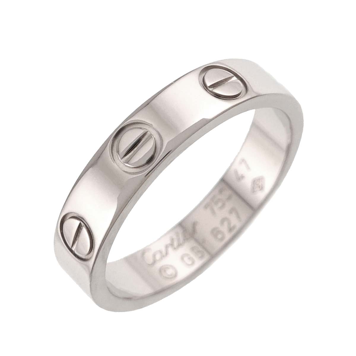 Mini Love Ring 18K White Gold 750 size47 4(US)