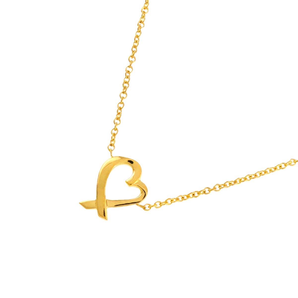 Loving Heart Necklace 18K Yellow Gold 750