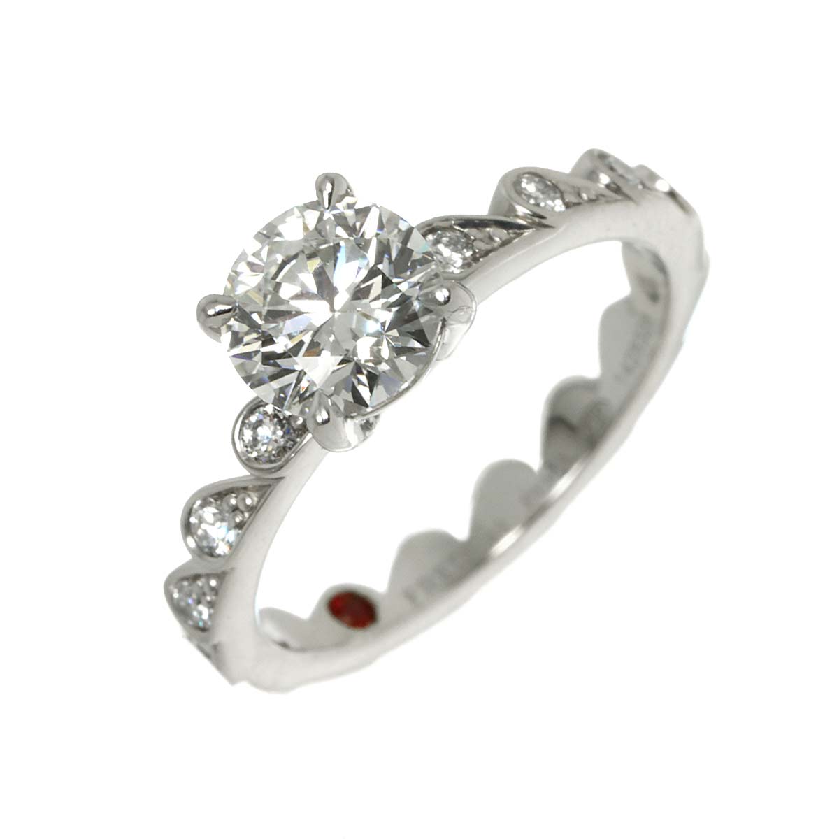 Diamond 1.01ct G/VS1/3EX Ring Pt Platinum Size49 4.75-5(US)