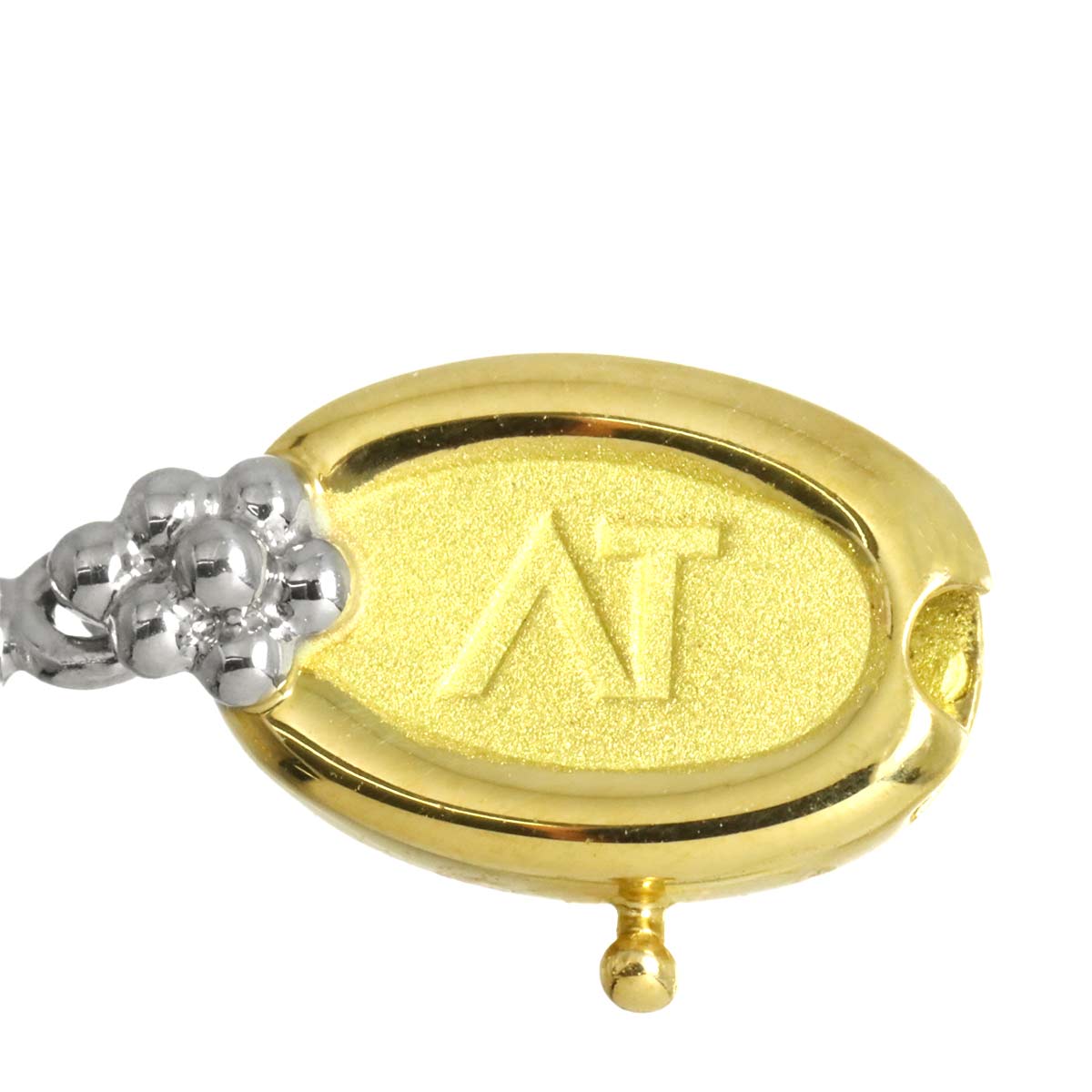 As Time Diamond Necklace Pt 18K YG 750