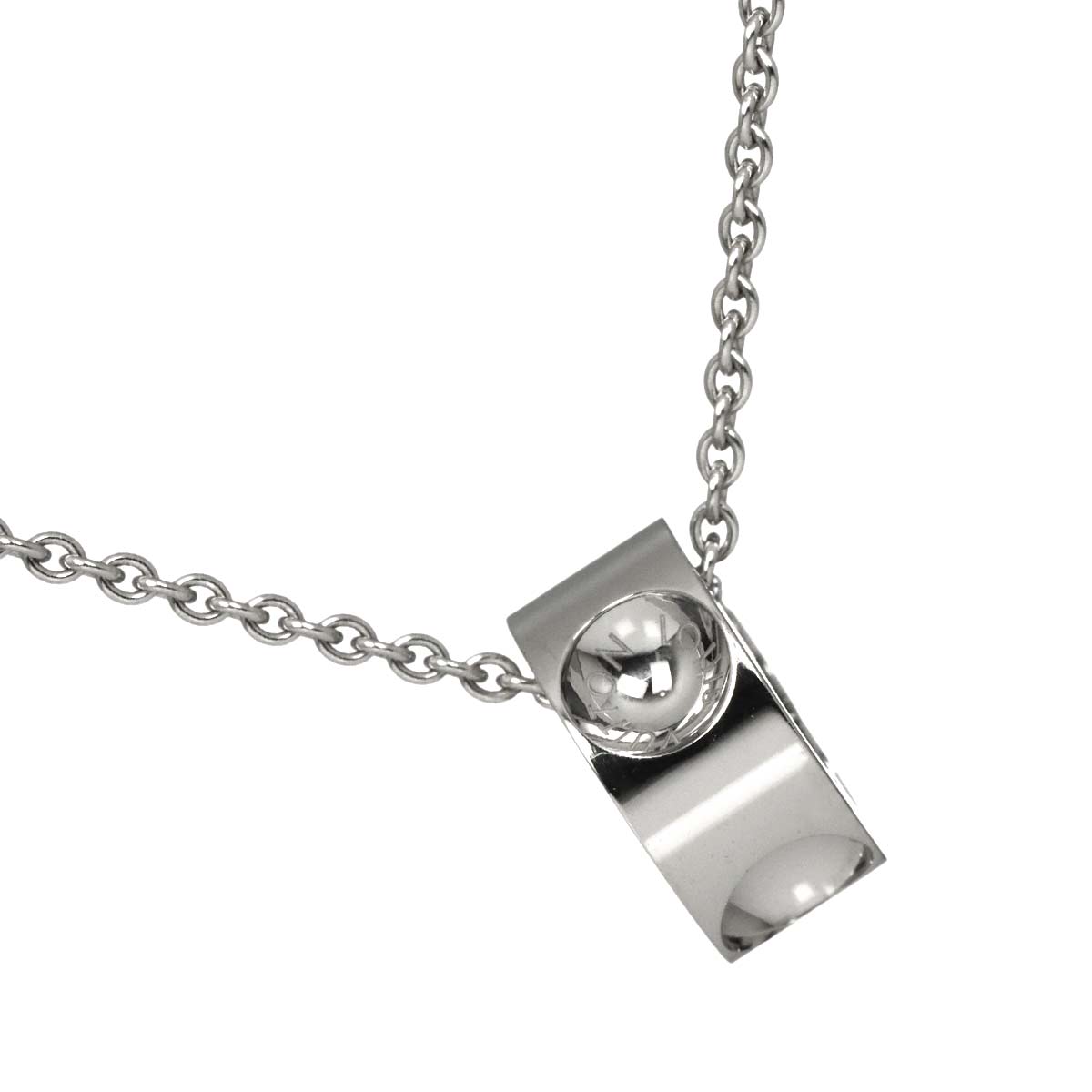 Pendentif Empreinte Necklace 18K WG 750