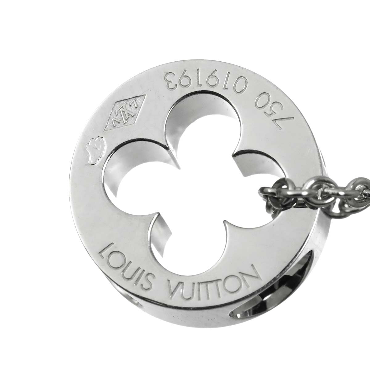 Pendentif Empreinte Necklace 18K WG 750