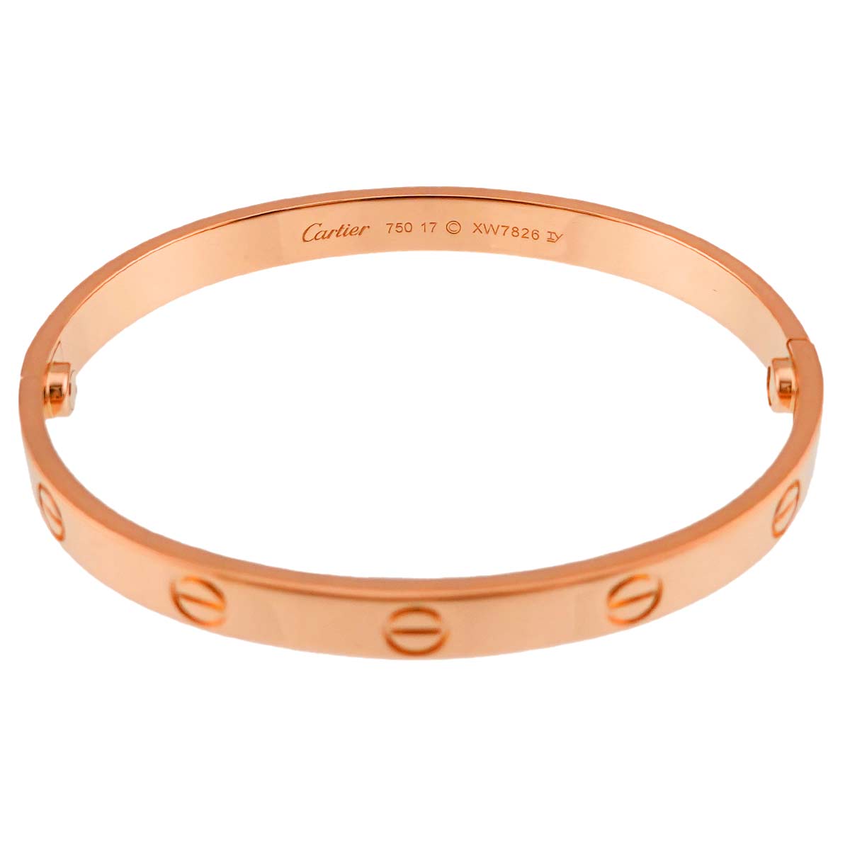 Love Bracelet Bangle 18K Pink Gold 750 Size17