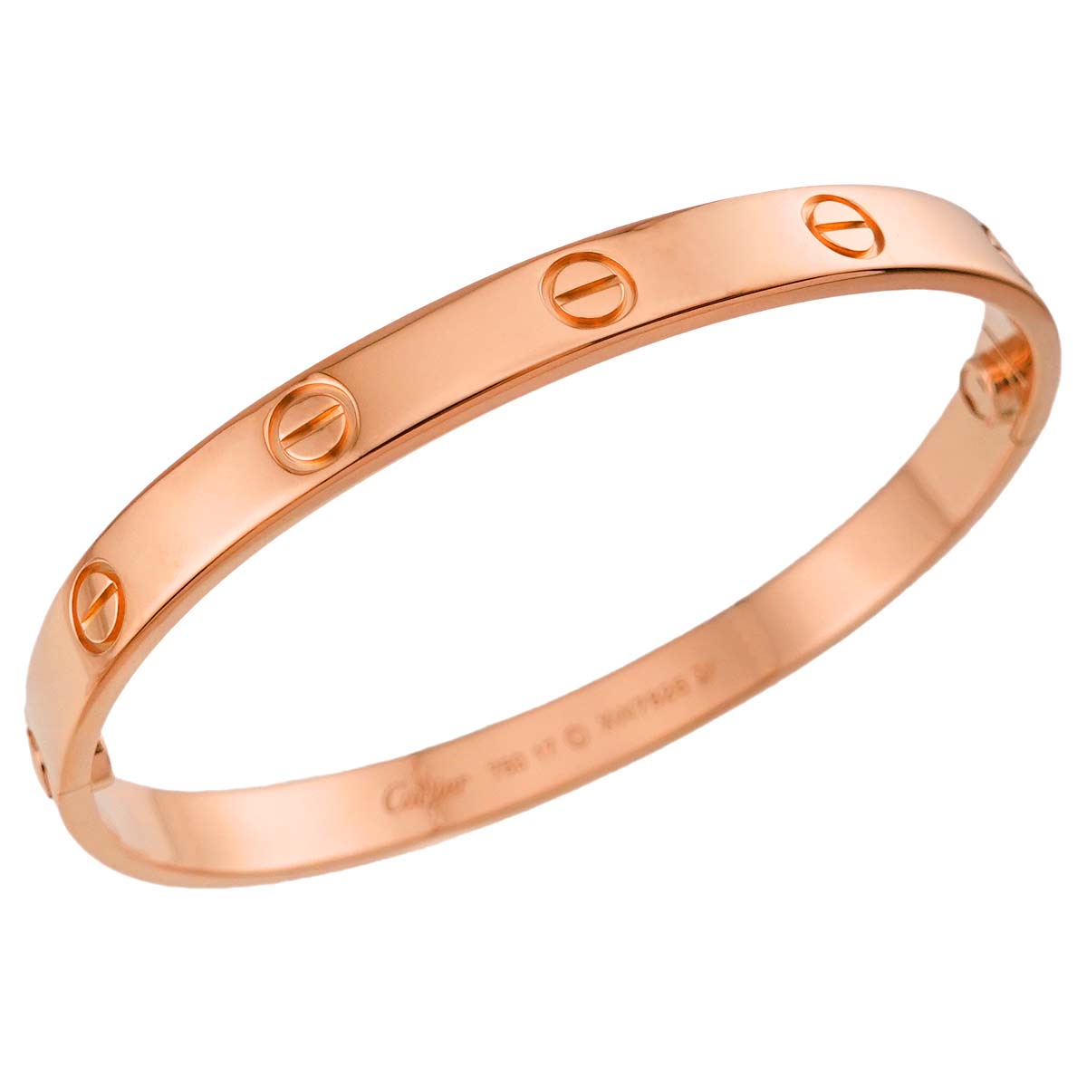 Love Bracelet Bangle 18K Pink Gold 750 Size17