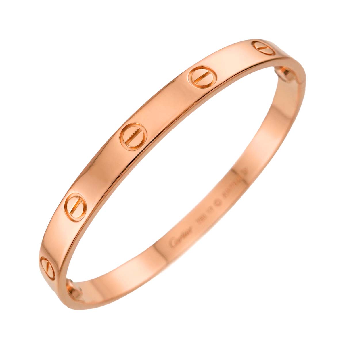 Love Bracelet Bangle 18K Pink Gold 750 Size17