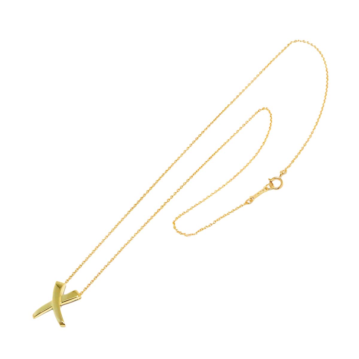 X Necklace 18K Yellow Gold 750