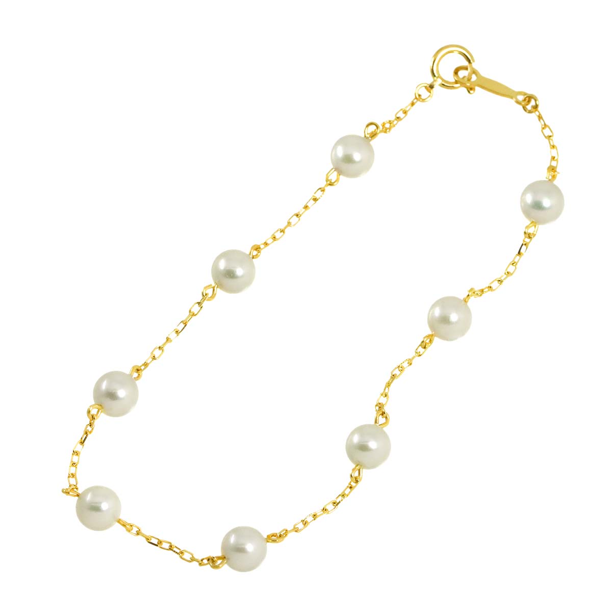 Akoya Pearl 5.0mm Bracelet 18K YG 750