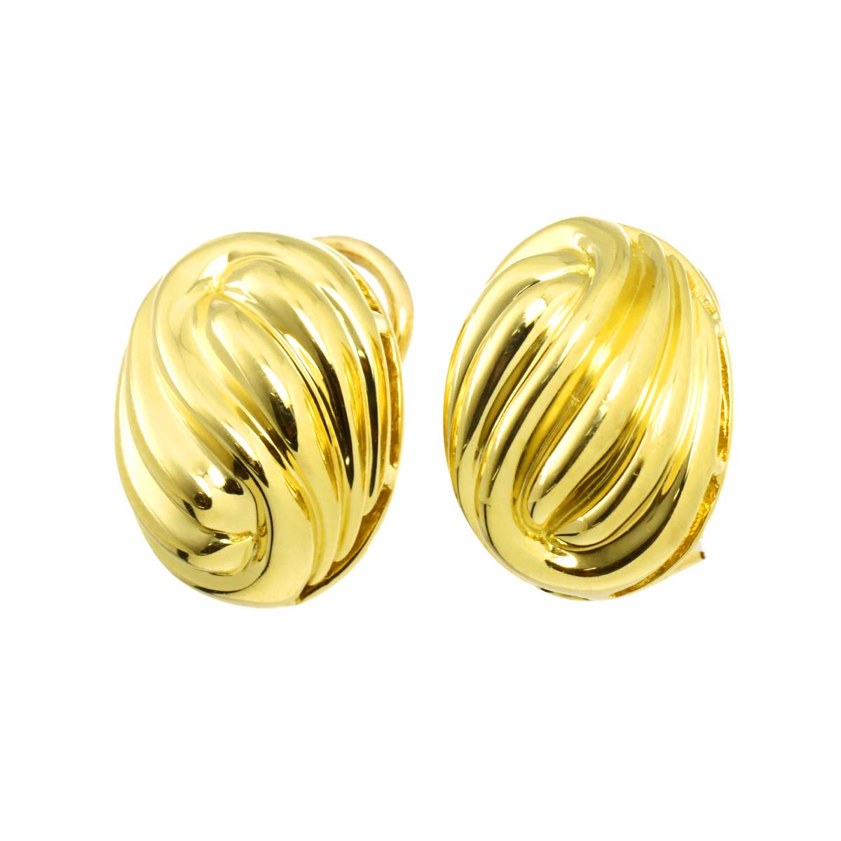 Earrings Clip on 18K Yellow Gold 750