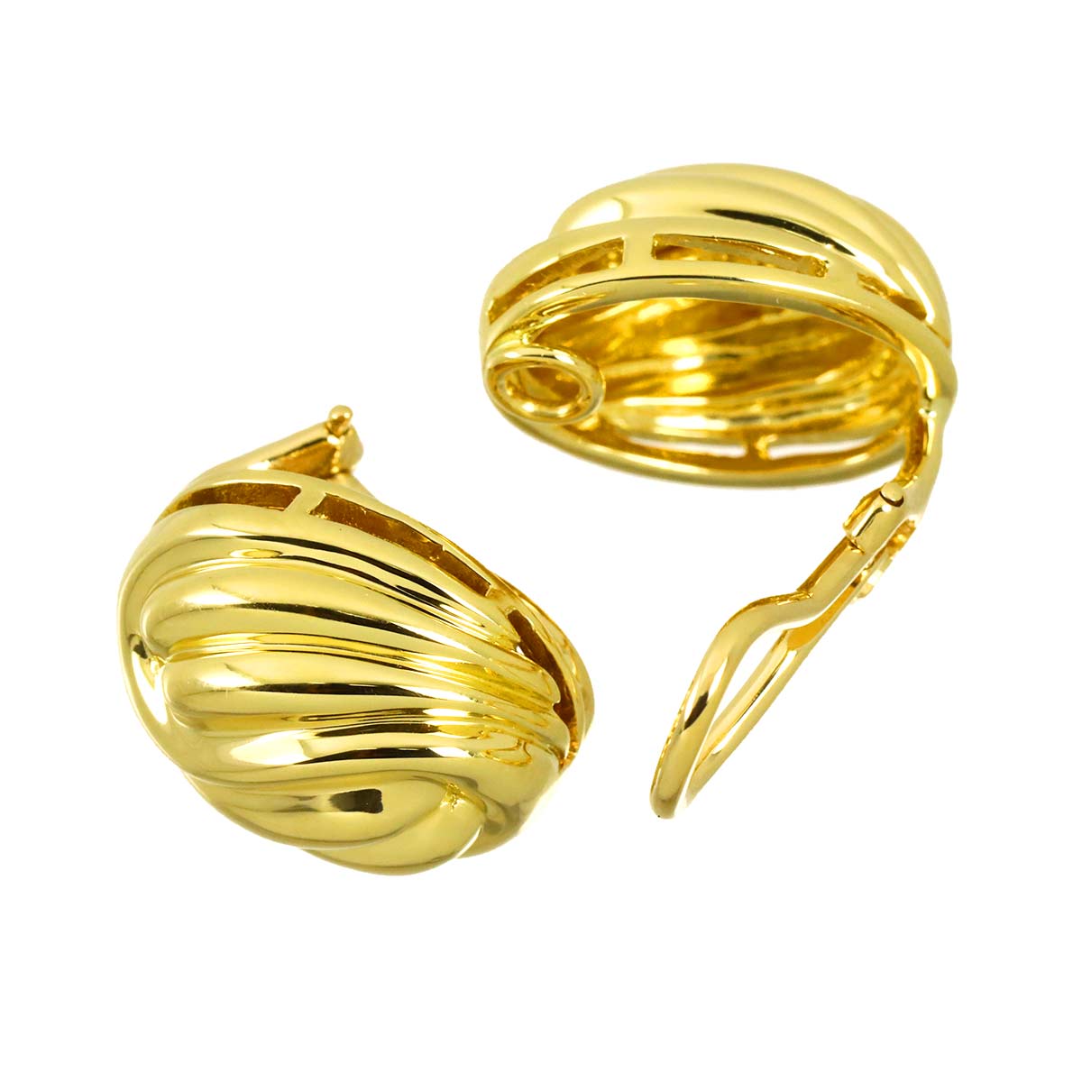 Earrings Clip on 18K Yellow Gold 750