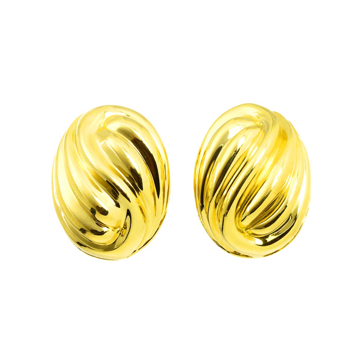 Earrings Clip on 18K Yellow Gold 750
