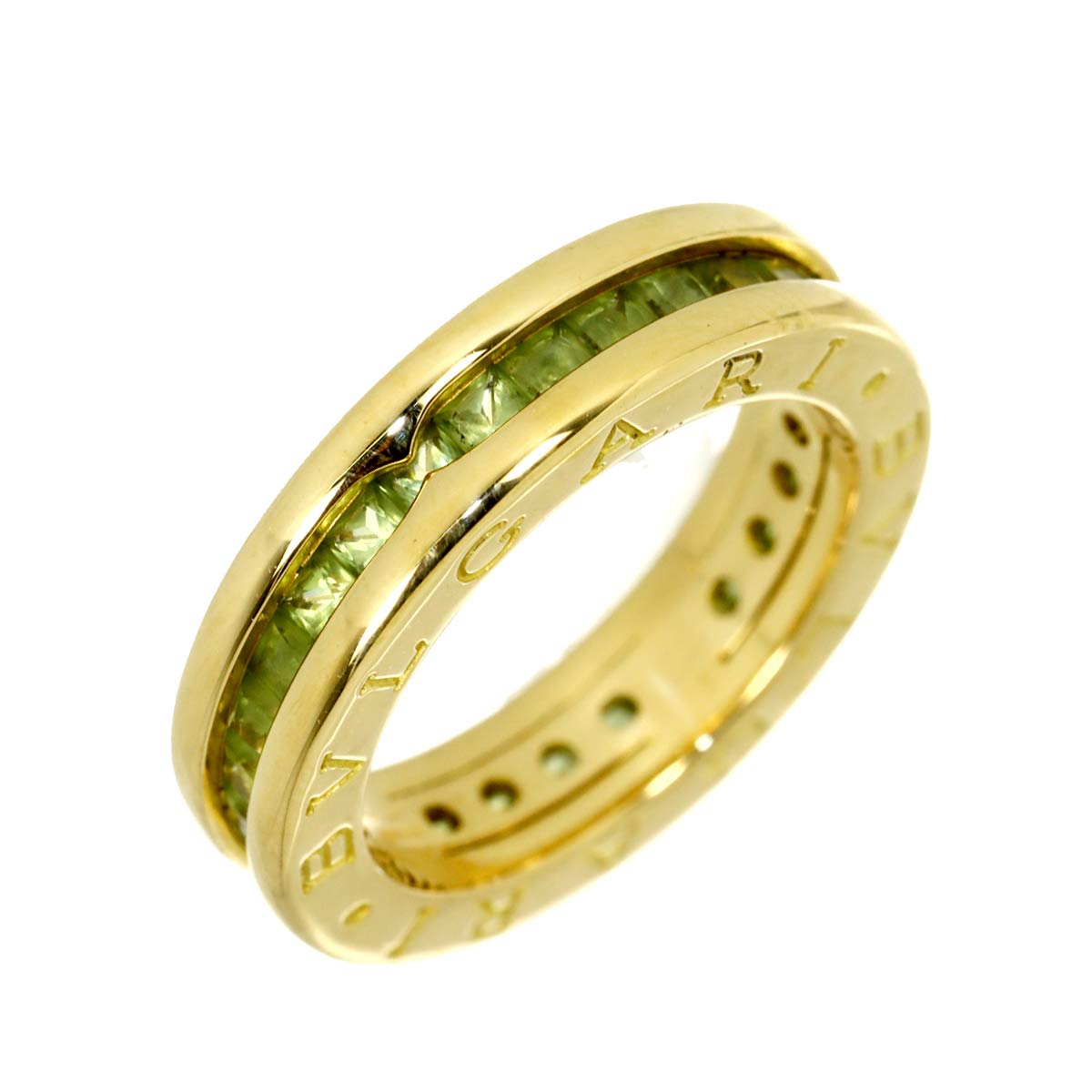 B-ZERO1 1 Band Peridot Ring 18K YG 750 Size48 4.5(US)