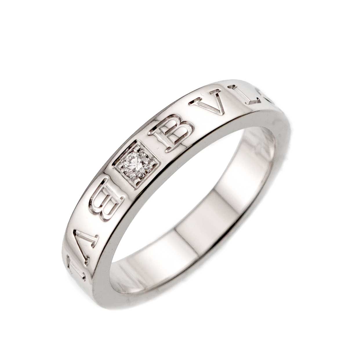 B-ZERO1 Diamond 1P Ring 18K WG 750 size7.25-7.5(US)