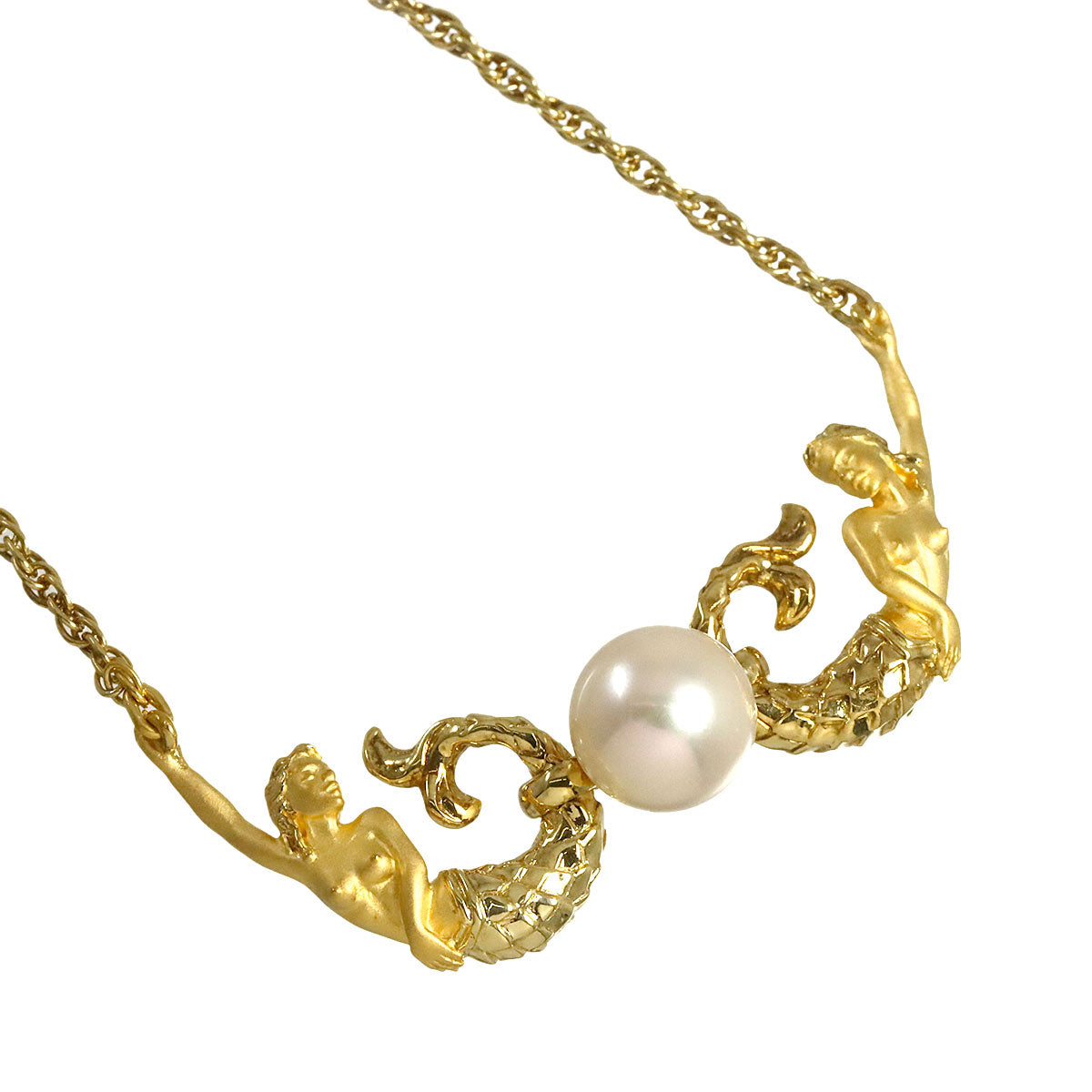 Akoya Pearl 9.4mm Necklace 18K YG 750