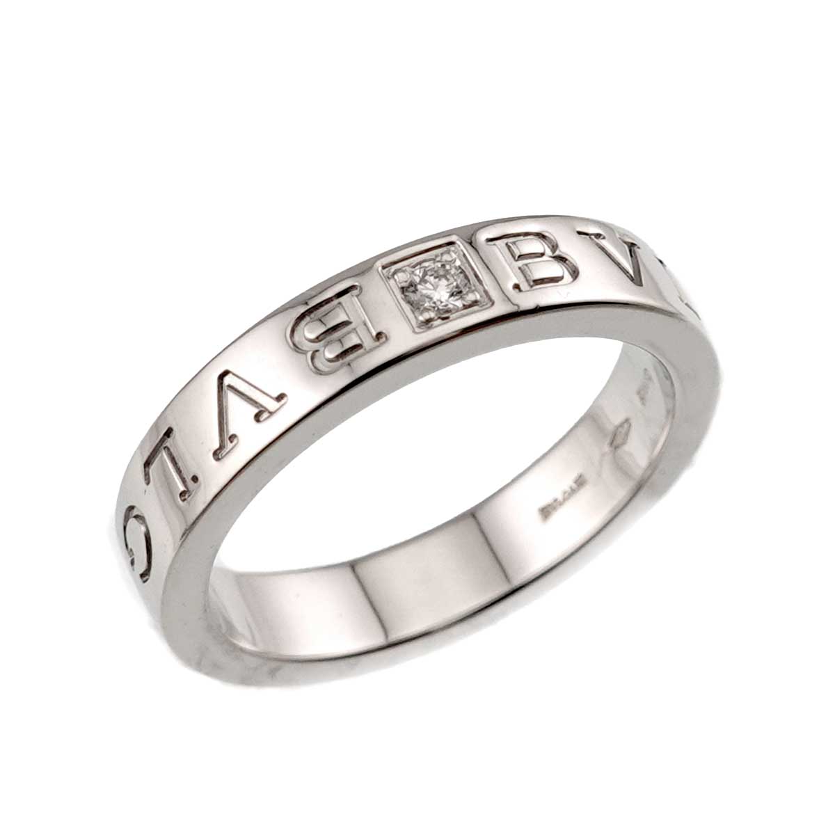 B-ZERO1 Diamond Ring 18K WG 750 size6.75-7.25(US)