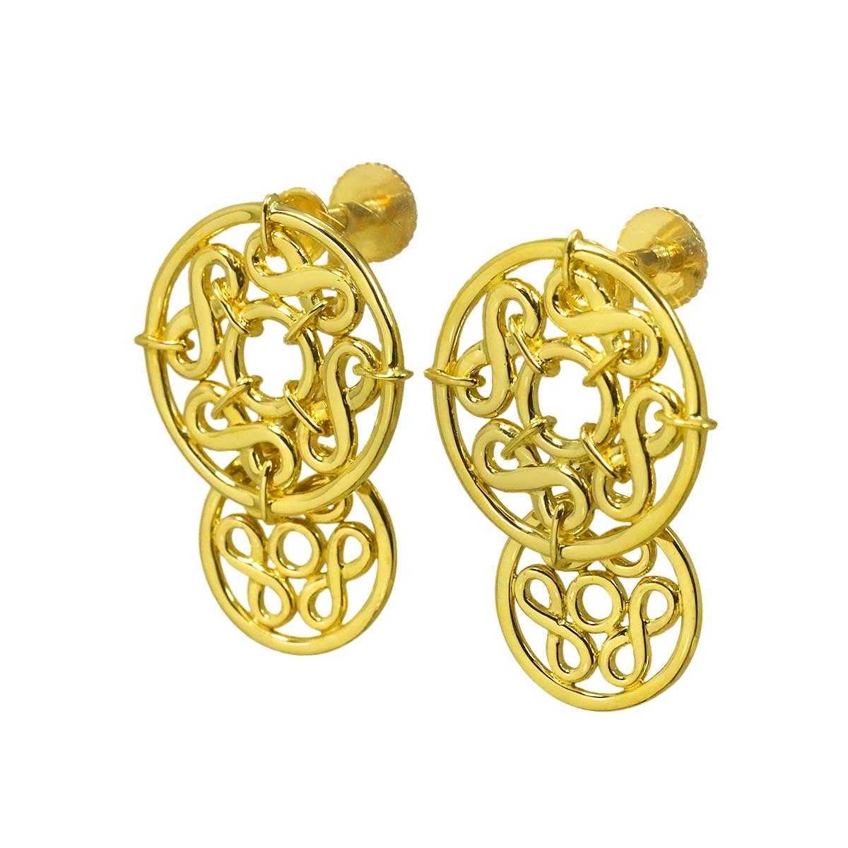Earrings Clip-on 18K Yellow Gold 750