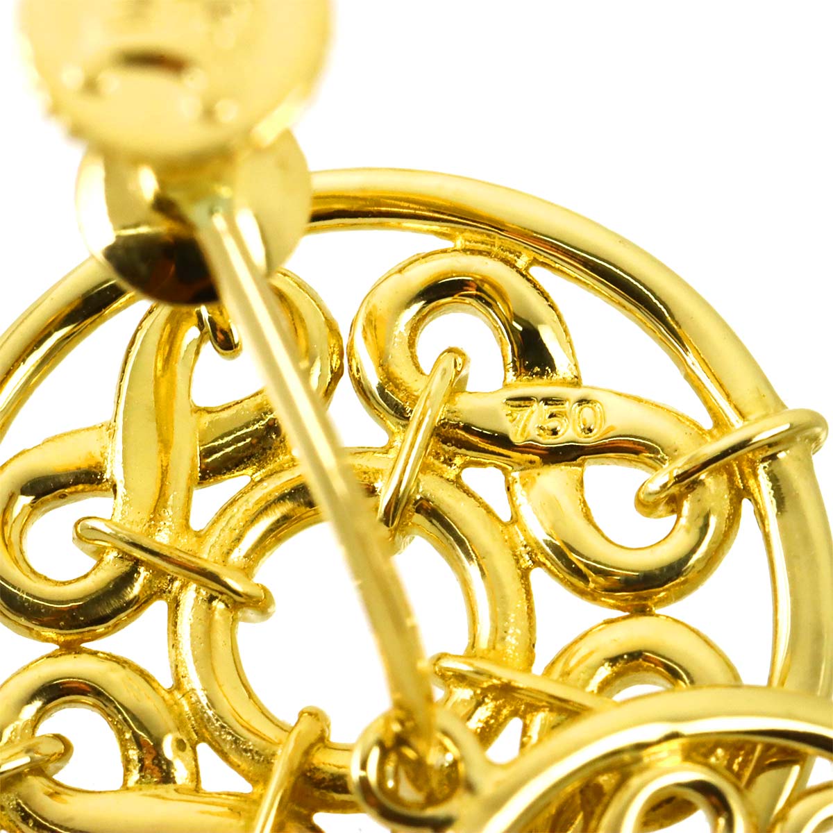 Earrings Clip-on 18K Yellow Gold 750