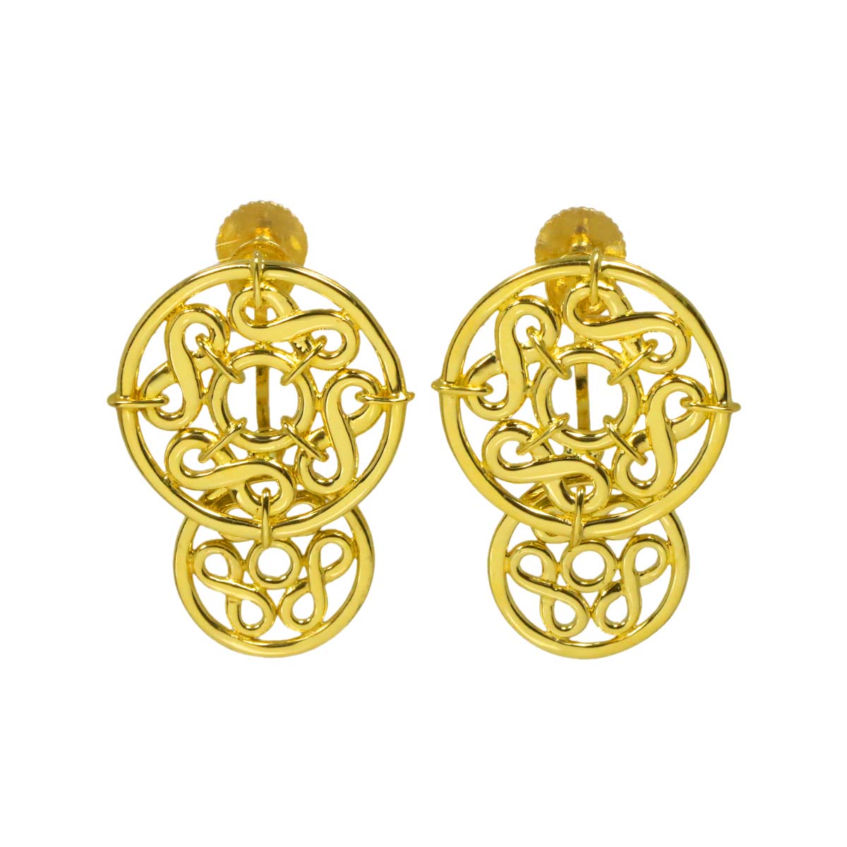 Earrings Clip-on 18K Yellow Gold 750