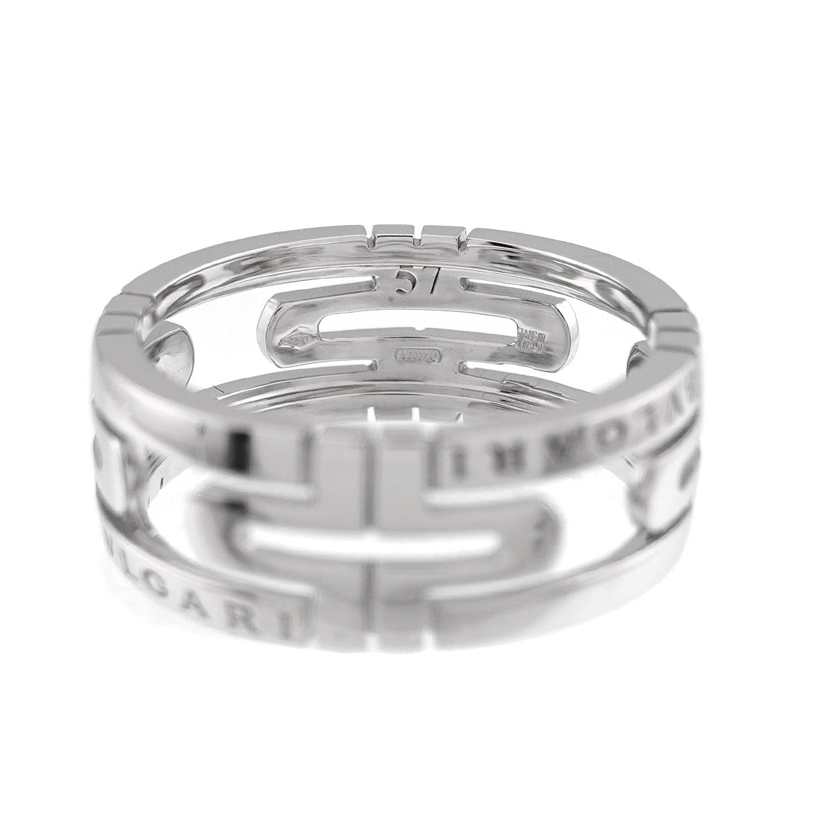 Parentesi Ring 18K White Gold 750 size57 7.5(US)