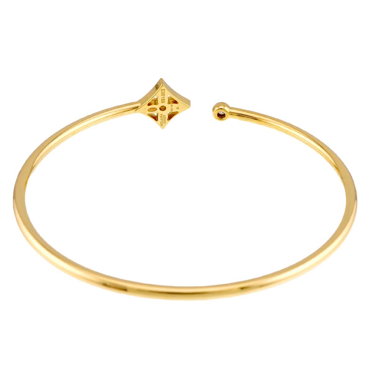 Burasure Twist Blossom Diamond Bracelet 18K YG 750