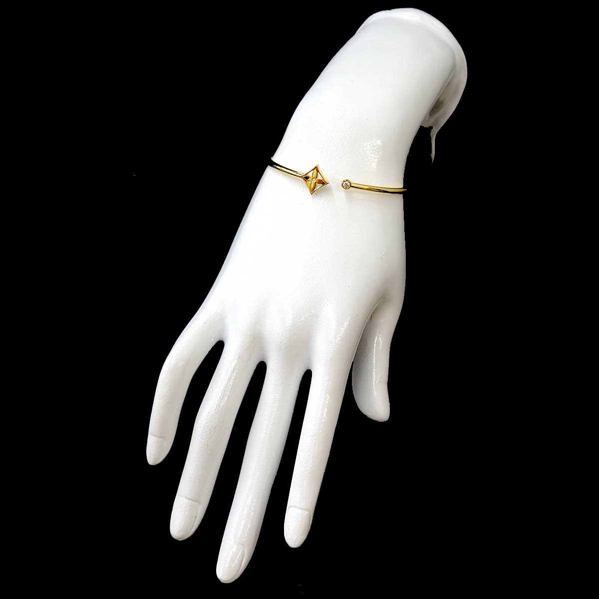 Burasure Twist Blossom Diamond Bracelet 18K YG 750