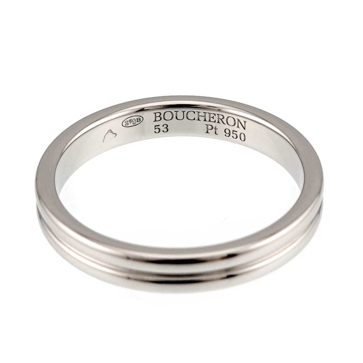 Godron Ring Pt Platinum Size53 6.25-6.5(US)