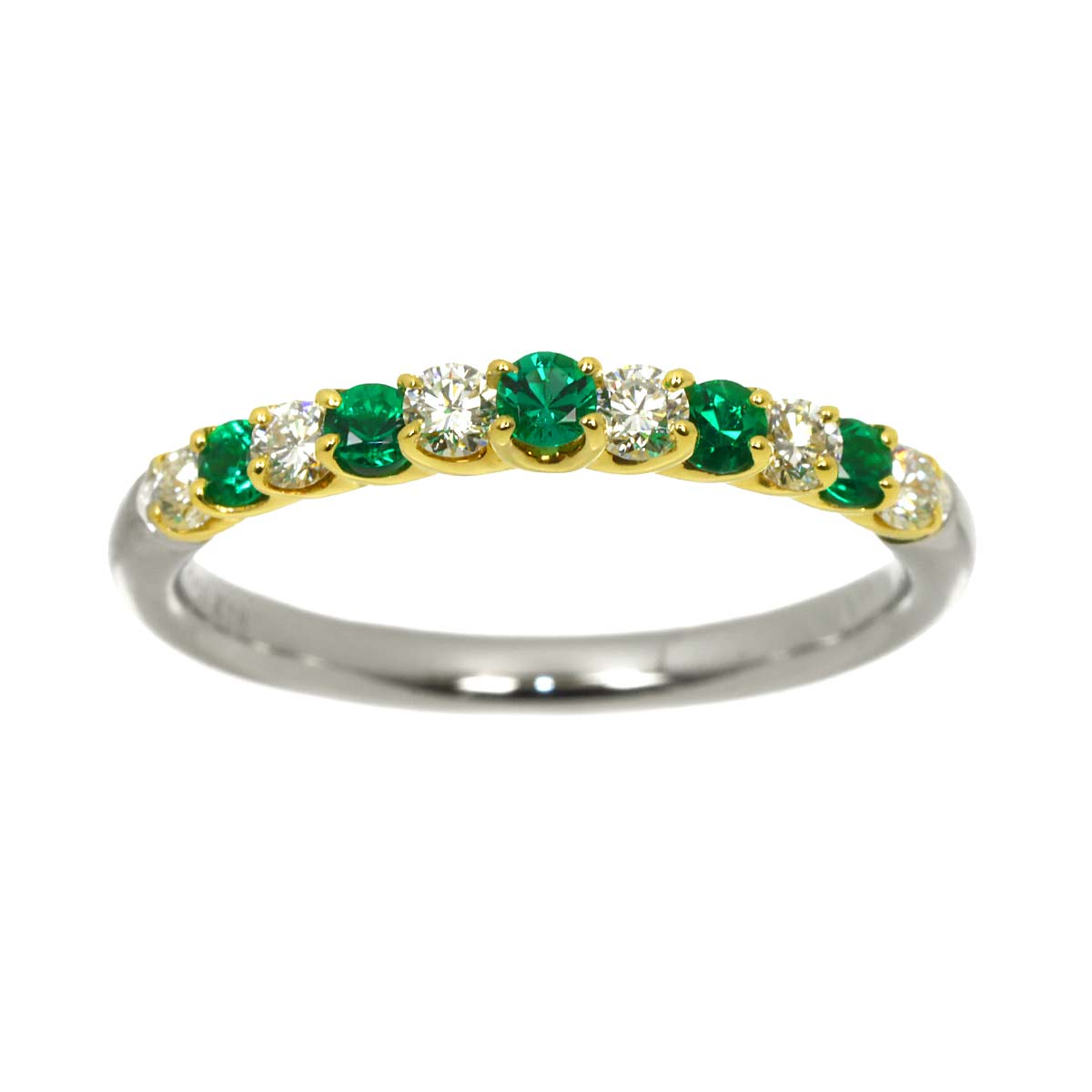 Tsavorite Diamond Ring 18K YG 750 Size6.25-6.5(US)