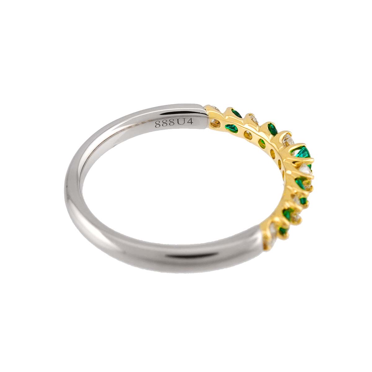 Tsavorite Diamond Ring 18K YG 750 Size6.25-6.5(US)