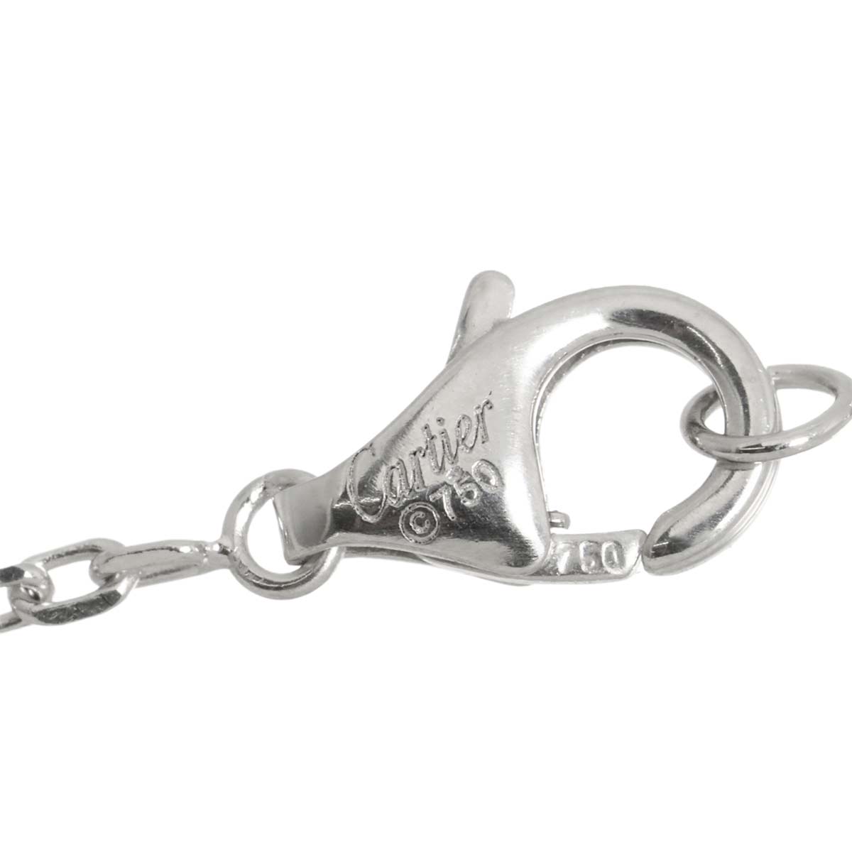Diamond Necklace 18K White Gold 750
