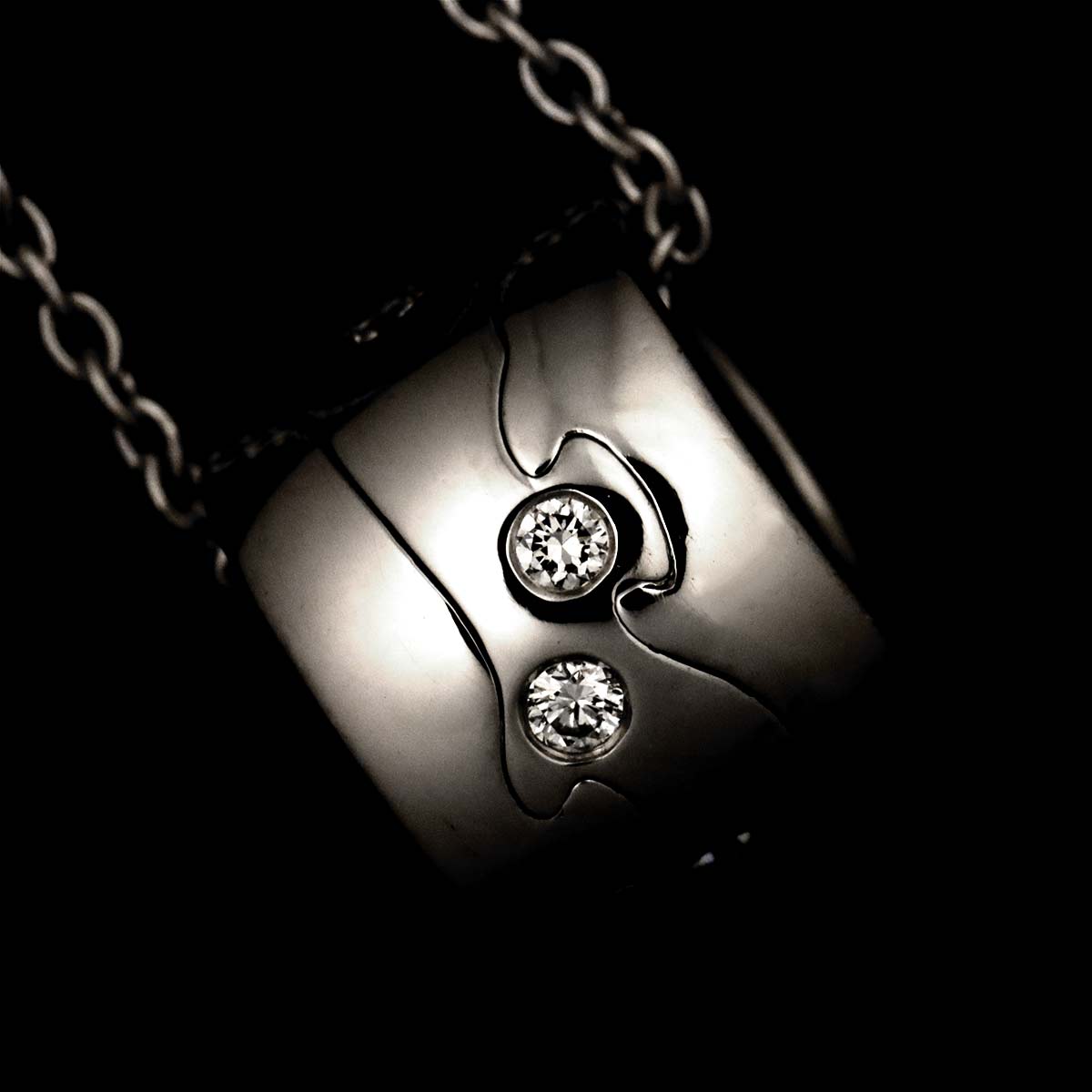 Fusion Diamond Necklace 18K WG 750
