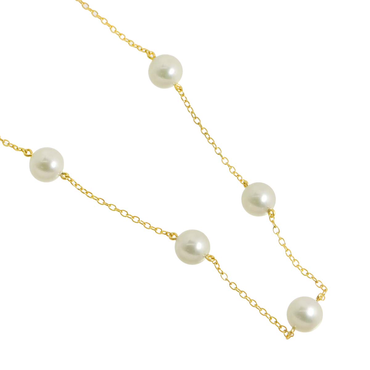Akoya Pearl 6.7-6.5mm Necklace 14K YG 585