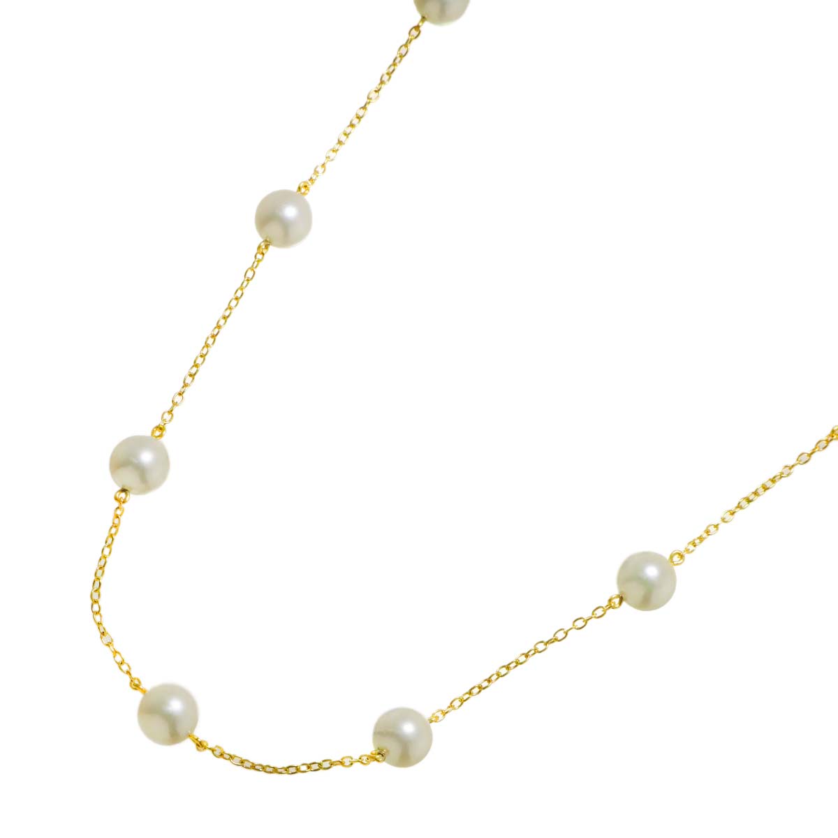 Akoya Pearl 6.7-6.5mm Necklace 14K YG 585