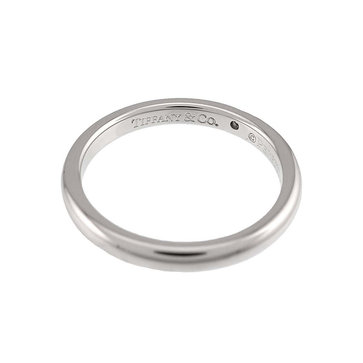 Stacking Band Ring Diamond 1P Pt Size6.75(US)