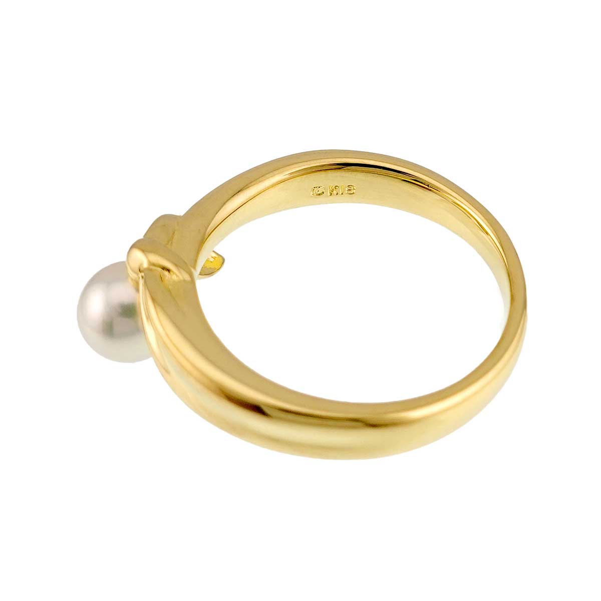 Akoya Pearl 5.8mm Ring 18K YG 750 Size6.25-6.5(US)