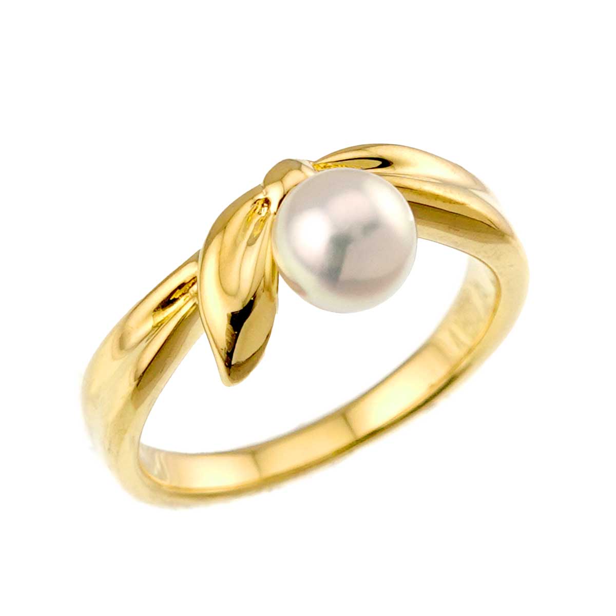 Akoya Pearl 5.8mm Ring 18K YG 750 Size6.25-6.5(US)