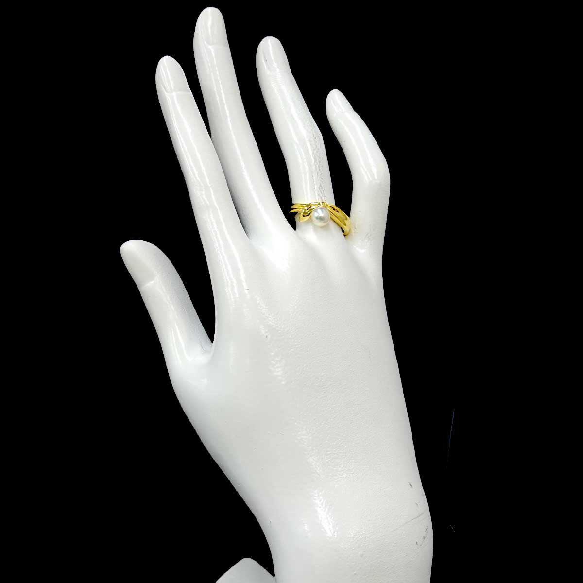 Akoya Pearl 5.8mm Ring 18K YG 750 Size6.25-6.5(US)