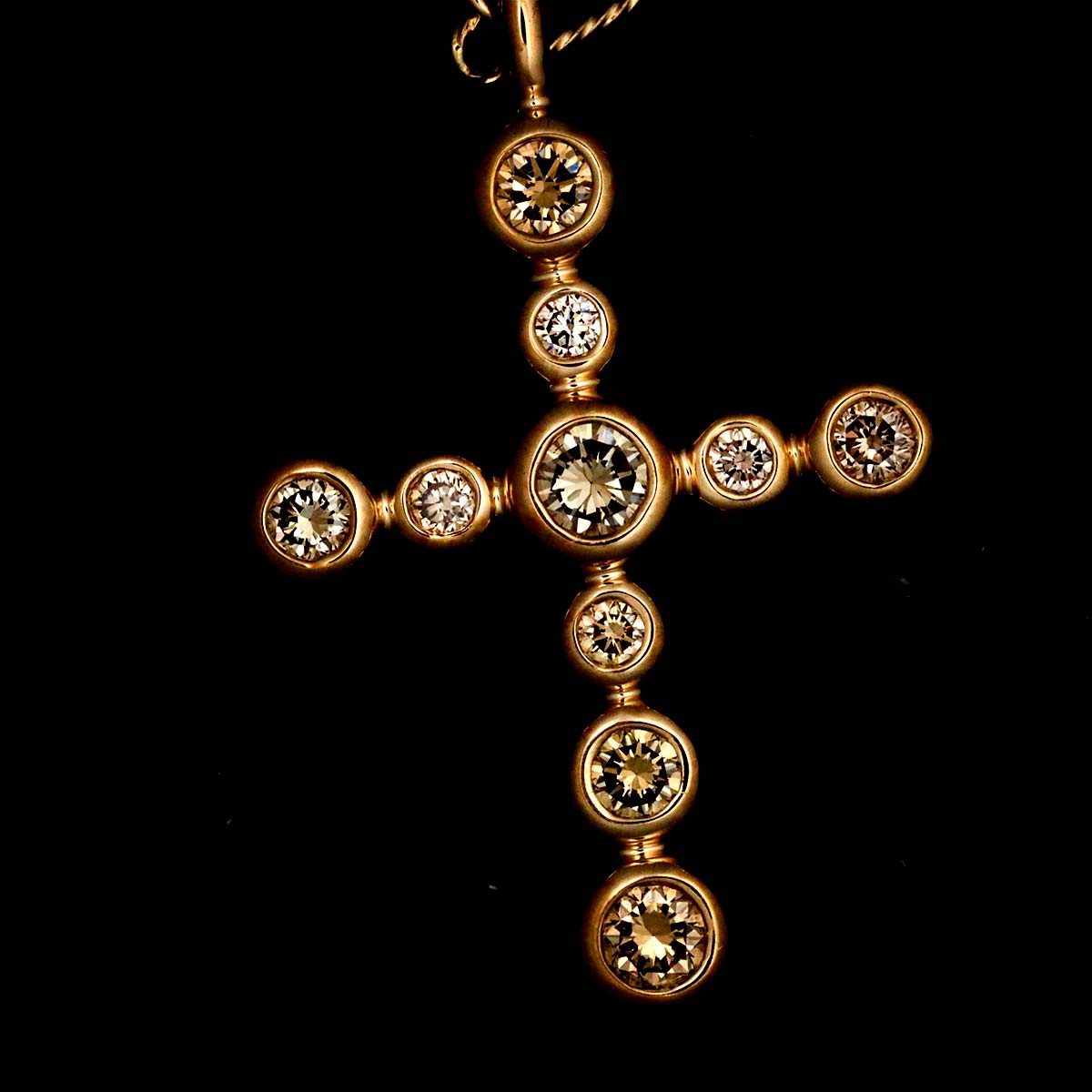 Brown Diamond 0.40ct Necklace 18K Brown Gold 750