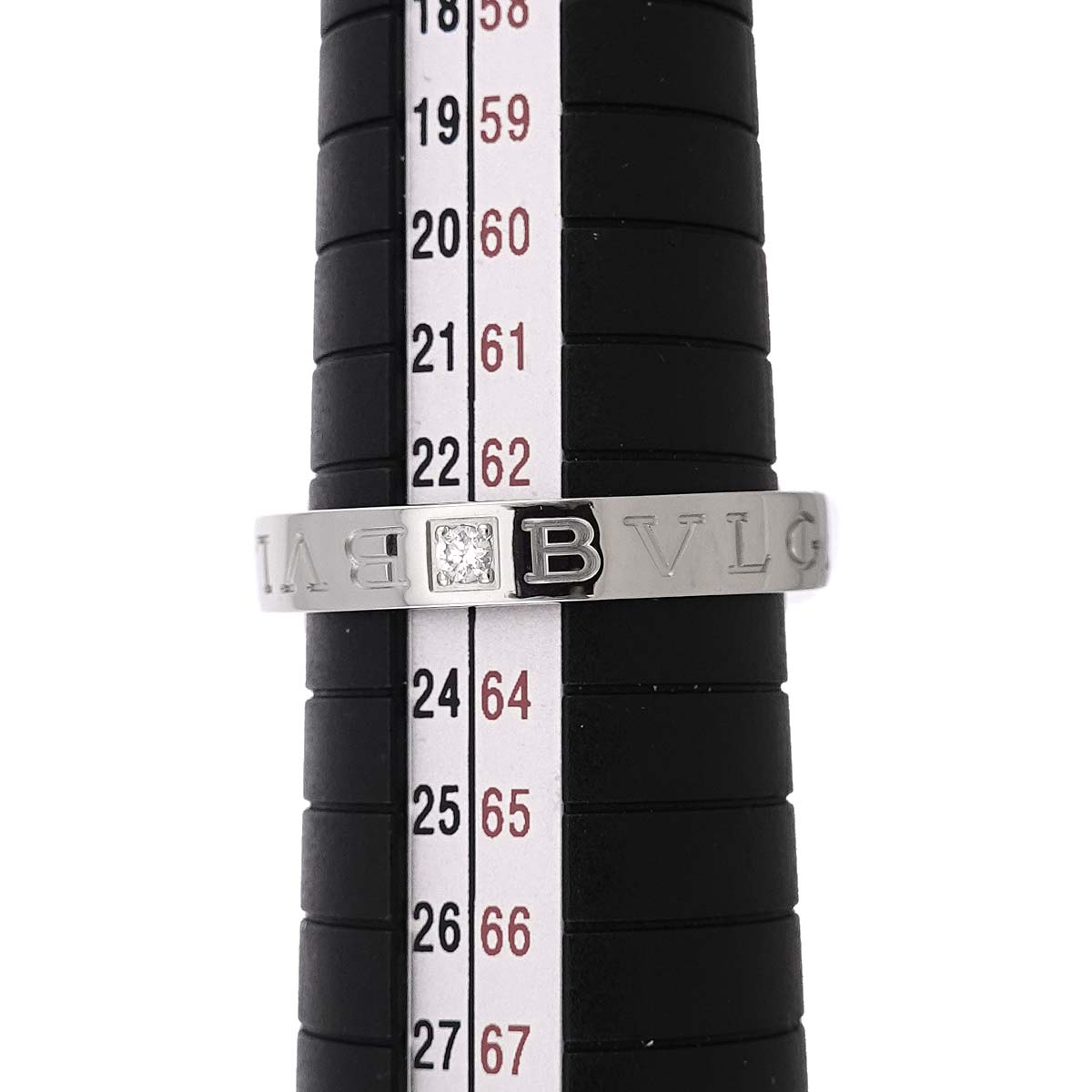 B-ZERO1 Diamond 1P Ring 18K WG 750 size9.75-10(US)
